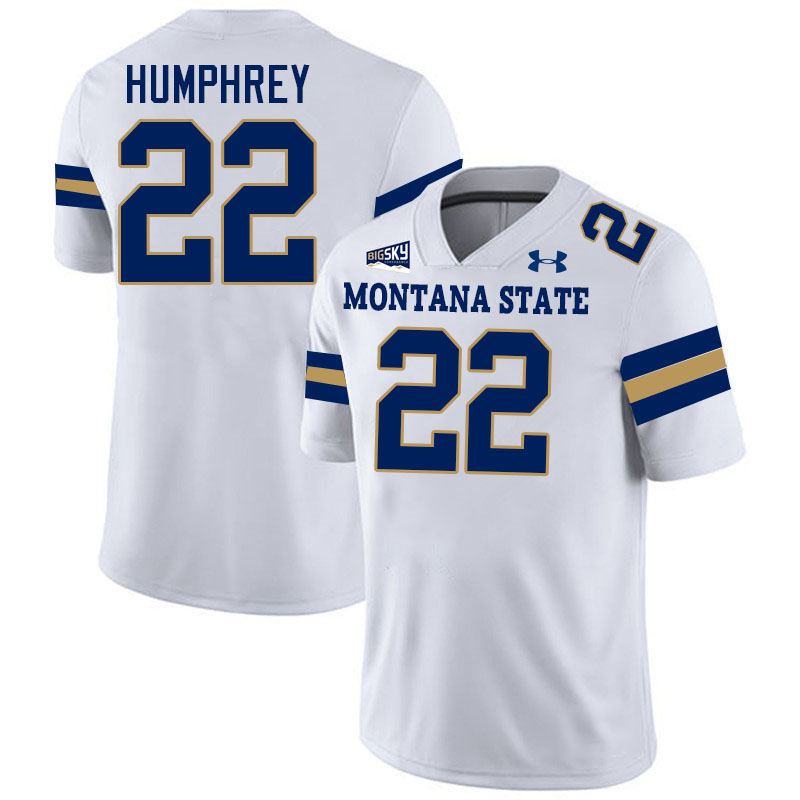 Men #22 Scottre Humphrey Montana State Bobcats Jerseys Football Stitched-White Men #22 Scottre Humphrey Montana State Bobcats Jerseys Football Stitched-White